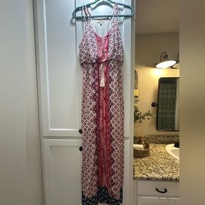 Entro Patterned Maxi Dress